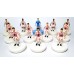 Subbuteo Andrew Table Soccer Ajaccio 2013-14 on classic Hasbro Bases